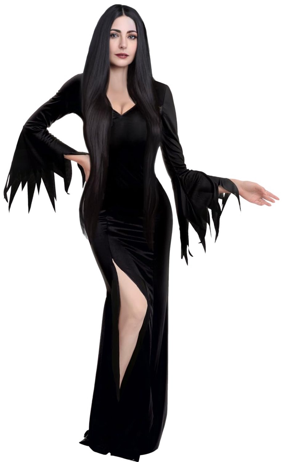 JOYIN Vrouwen Zwarte Lange Gothic Jurk - maat M