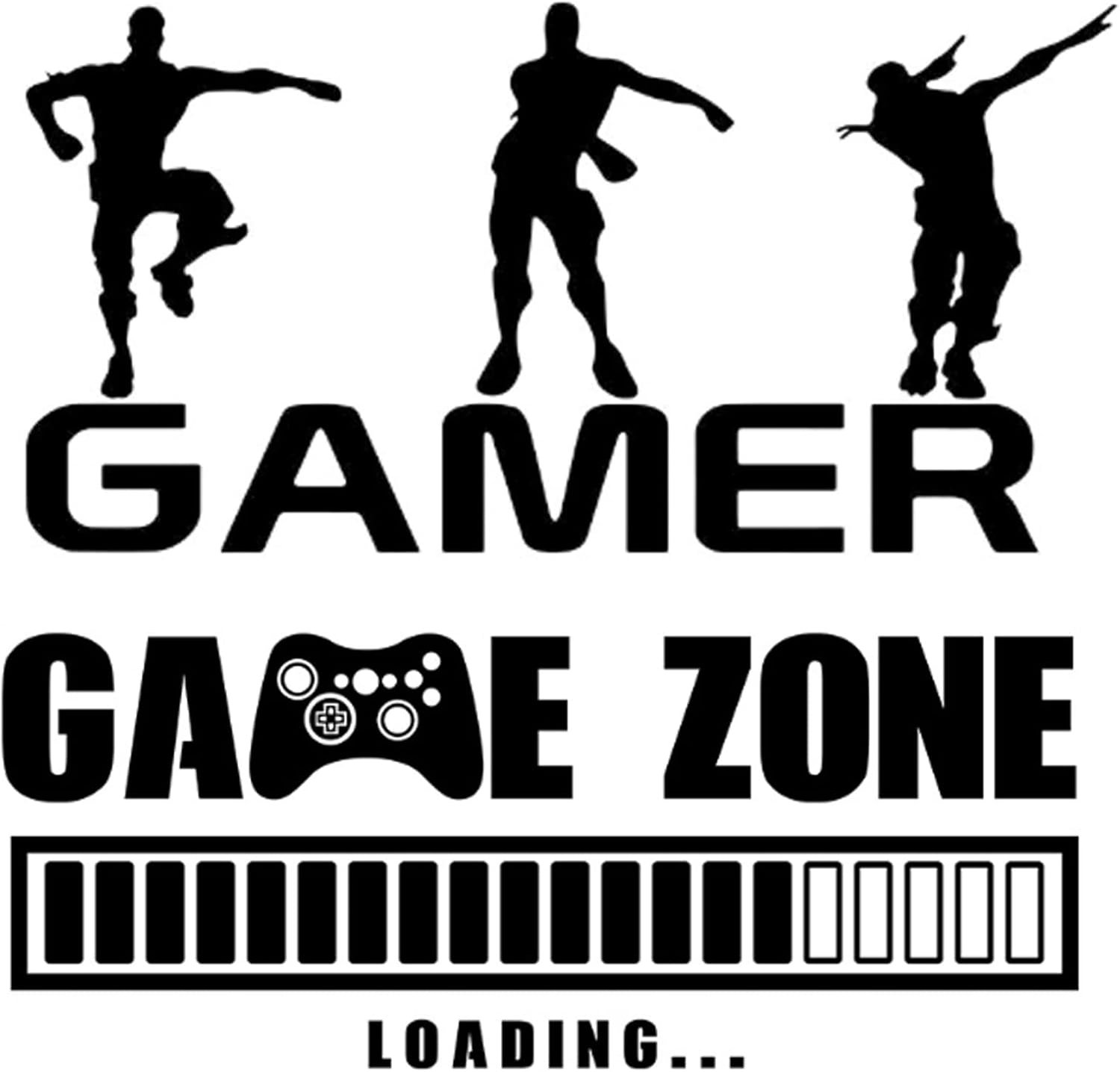 Famanu – Muurstickers voor videogames Boy Game Wanddecoratie Videospel Gaming Muursticker Game Zone Muursticker Vinyl Gamer Muursticker Set Gamer Muurstickers voor Home Kunst Muurposter 2 stuks