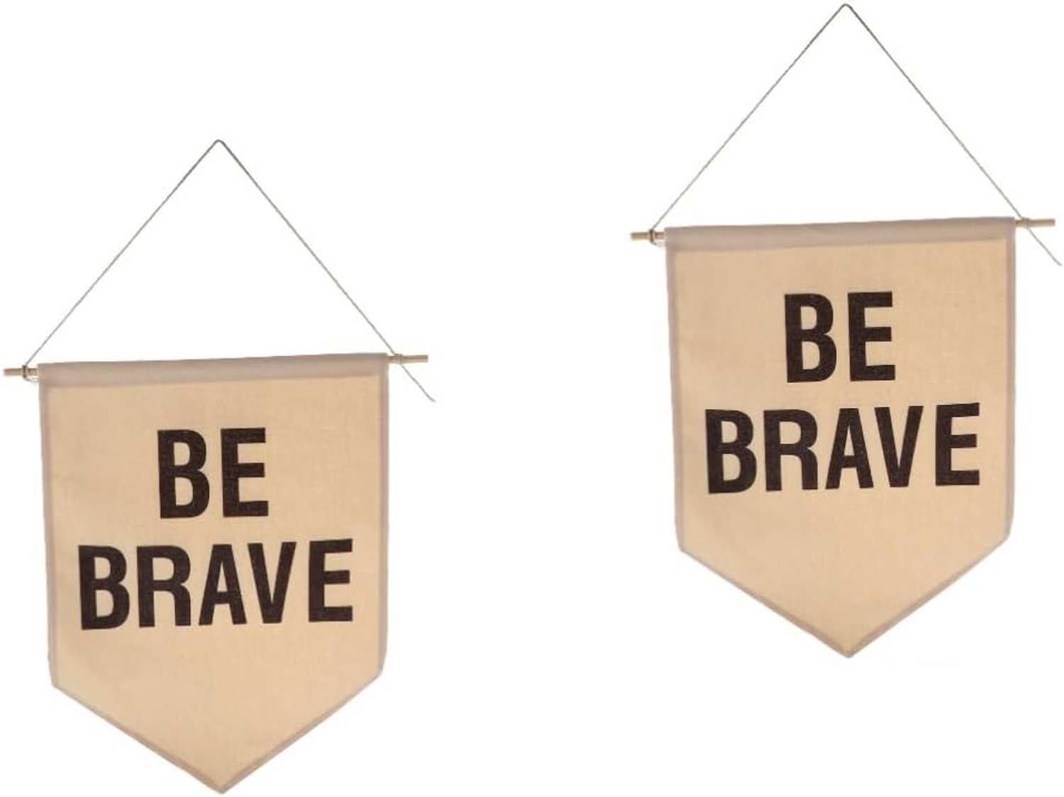Jojofuny 2stuks Pin Display Canvas Wanddecoratie Badge Brooch Hangende Banner Opbergoplossing Voor Kinderkamer Be Brave