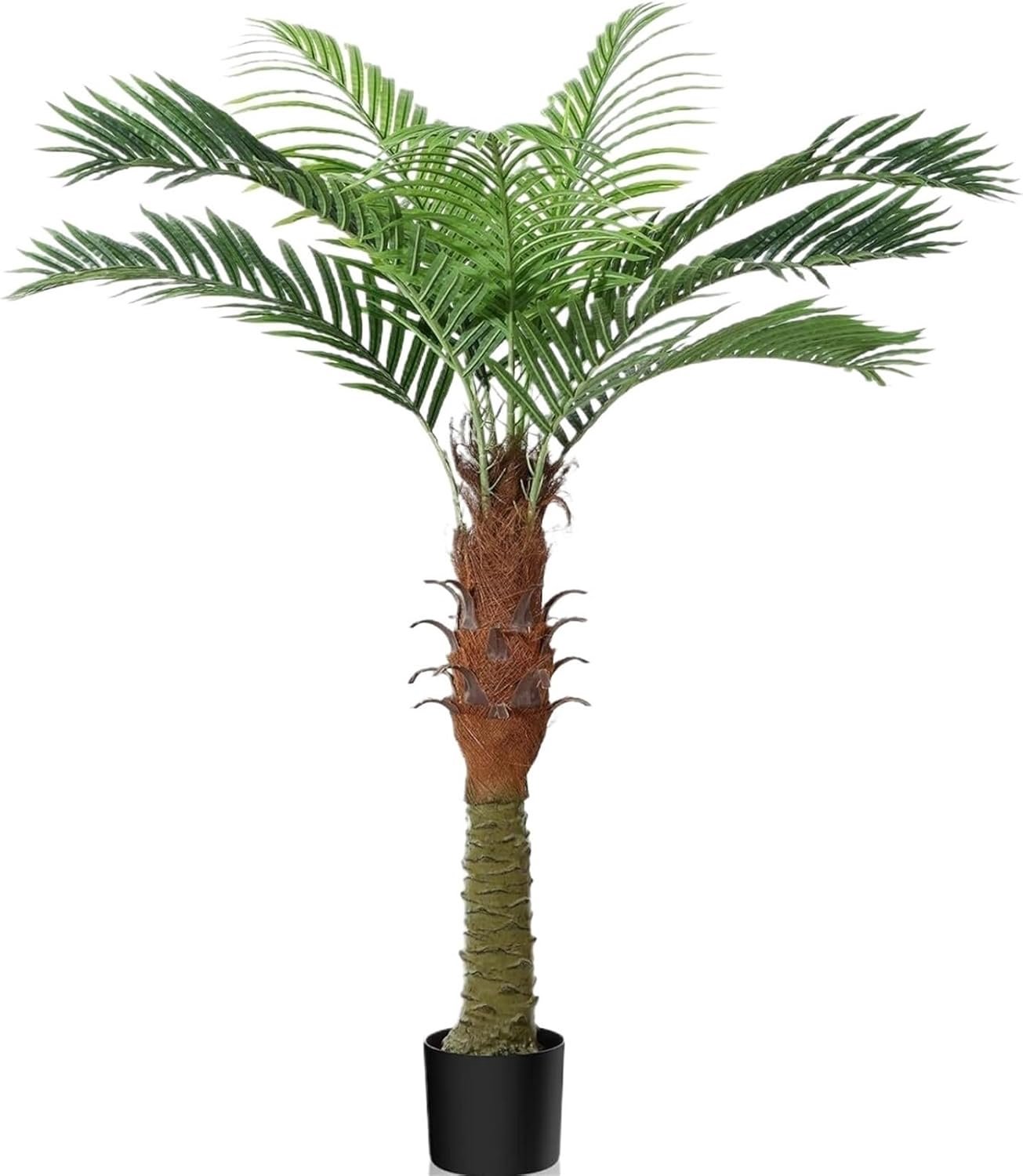 Kunstmatige Boom Kunstmatige Palmboom, 5ft Hoge Neppalm In Pot, Kokosnootboom Nep Tropische Palmplant Valse Bomen