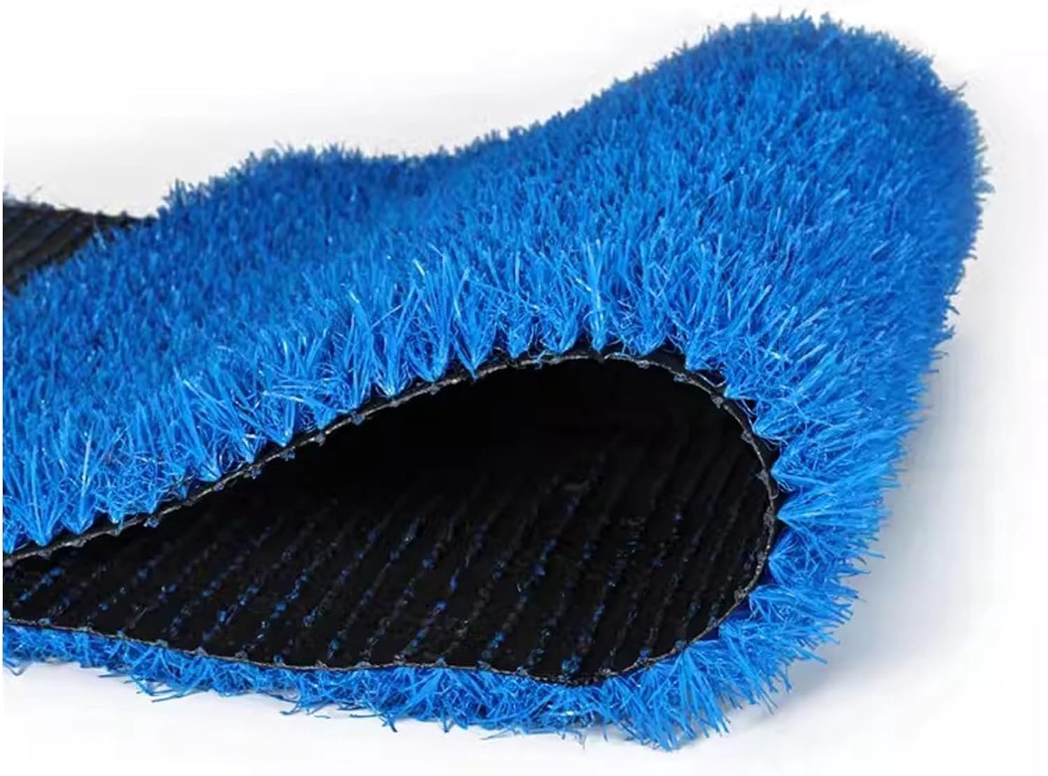 Kunstgras, synthetisch kunstgrasgazon, blauwe realistische kunstgrasmat, achtergrond kunstgras voor tuinlandschap (kleur: blauw, maat: 39,3 x 59 (in))