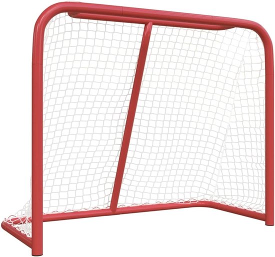 Hockeydoel voor training, 183 x 71 x 122 cm, stabiel stalen frame en scheurbestendig polyester net voor veldhockey, streethockey — afbeelding 4
