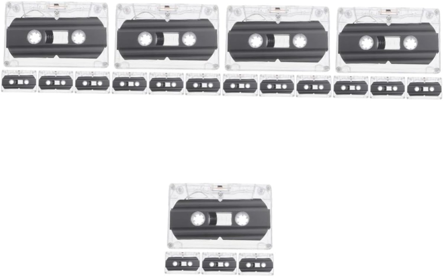 Jojofuny 20 Stuks Cassettebandjes Wanddecoratie Cassettebandjes Vintage Opnamecassette Materiaal Geschikt Voor Thuiskantoor