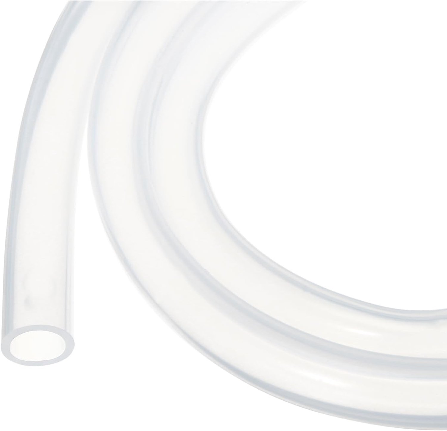 10ft Siliconen Tubing 10mm ID 13mm OD Clear Industriële Plastic Buizenstelsel Pure Siliconen Slangen voor Pomp Siphoning Draining Irrigatie Brouwen, 3/8 "x 1/2"