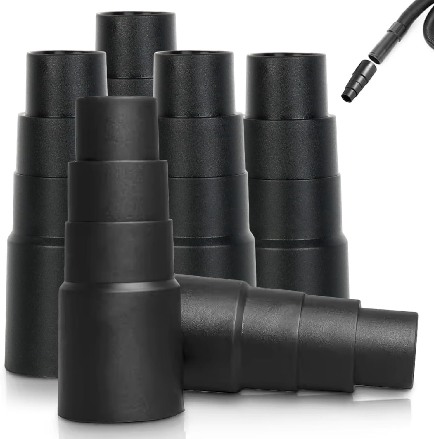 6 STKS Vacuüm Slang Adapter, 4-Layer Vacuüm Adapter voor Stofafzuiging Stofzuigers Cleaner 25mm 30mm 34mm 42mm