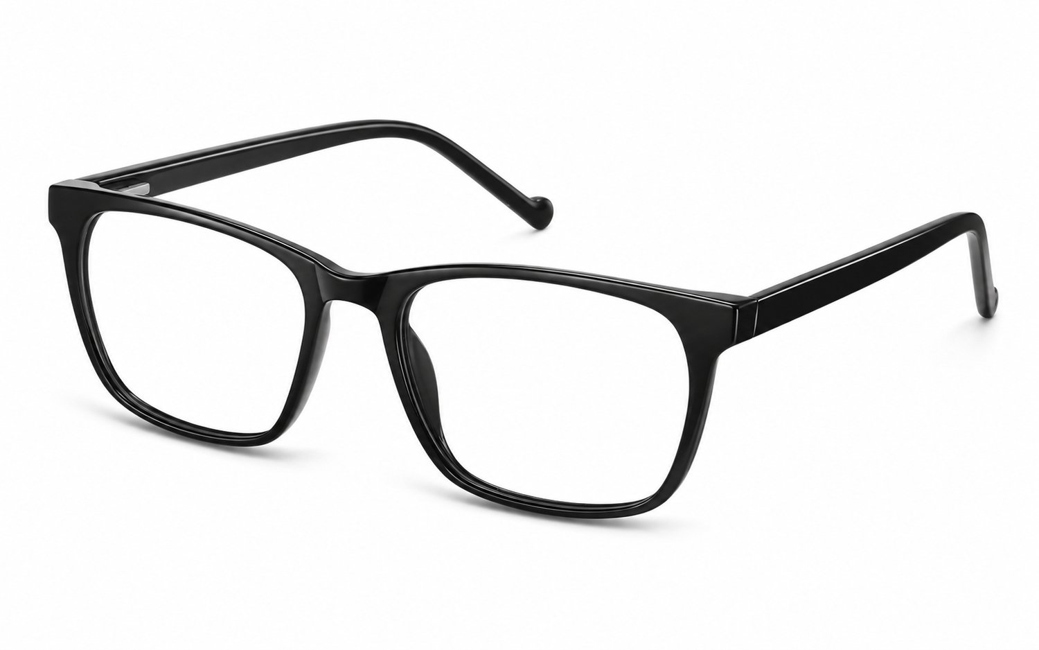 Brilmontuur - Shiny black - montuur voor een breed gezicht in klassieke stijl - 56-18-145 - Sunoptic CP108 - Aland optiek