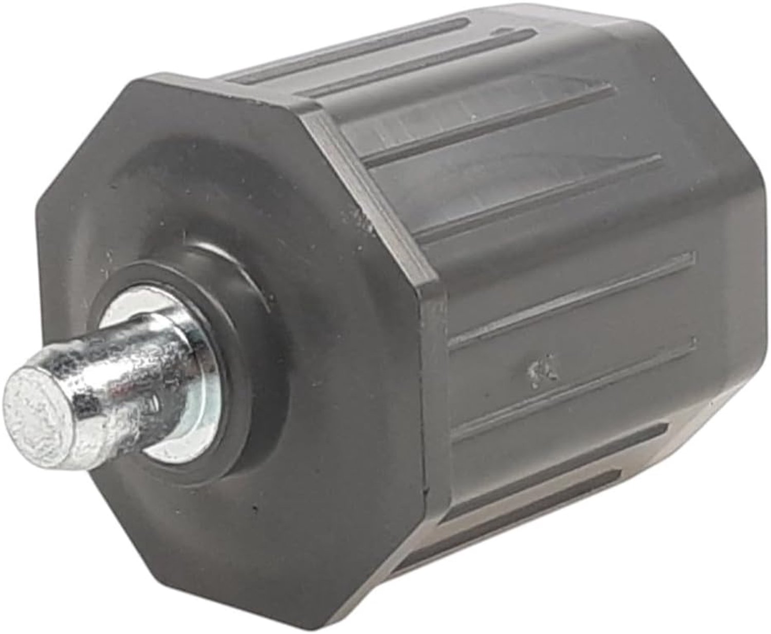 Rolcapsule voor SW50 achtkantige as - 55 mm lang - met stalen pen met een buitendiameter van 12 mm - voor rolluikassen - stabiele verbinding - kunststof