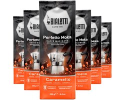 Bialetti Perfetto Moka Caramello - Multipack - Gemalen Koffie - 1500g (6x250g)