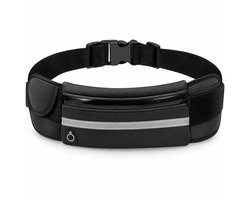 Garpex® Running Belt - Heuptas - Hardloop Telefoonhouder - Hardlooptasje - Unisex - One Size - Zwart