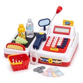 Cheqo® Speelgoed Kassa met Scanner en Lopende Band - Elektronische Kassa met Licht en Geluid - Microfoon en Rekenmachine - Speelgeld en Pinpas - Speelgoed Boodschappen - Winkelmandje - Winkeltje Spelen - Cadeau voor Kinderen Vanaf 3 Jaar