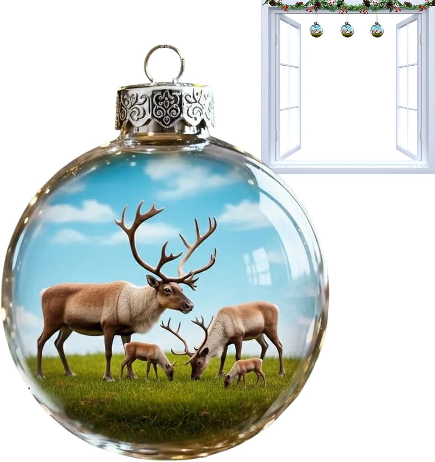 Kerstballen, transparante kerstdecoratie, kerstboomdecoratie, voor thuis, diner, school, winkelcentrum, bruiloft, verjaardag, familiebijeenkomst, winterfeest