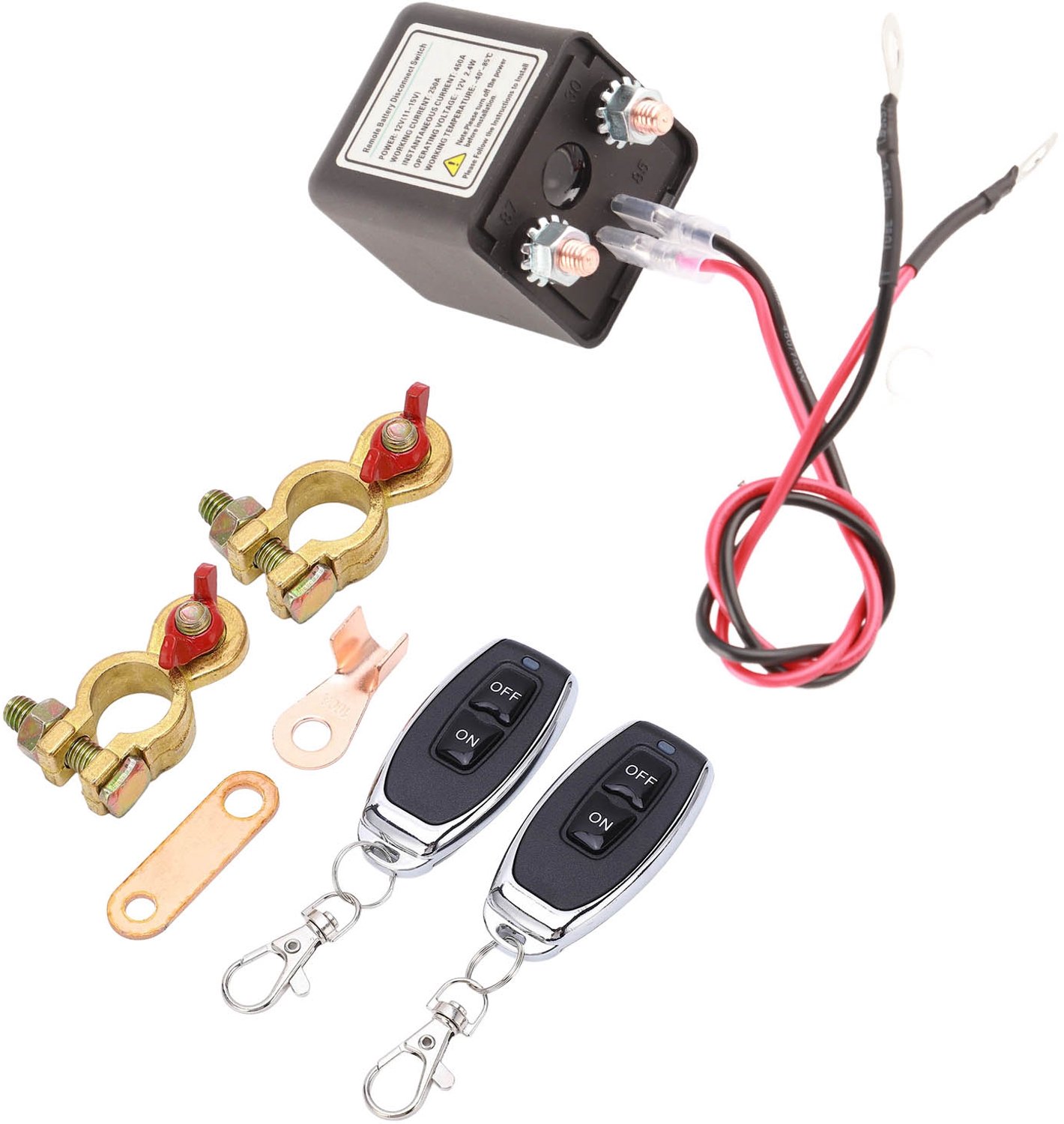 Accuschakelaar – 12V 250A – Draadloze Afstandsbediening – Tegen Accuverlies – Voor Auto & Voertuigen