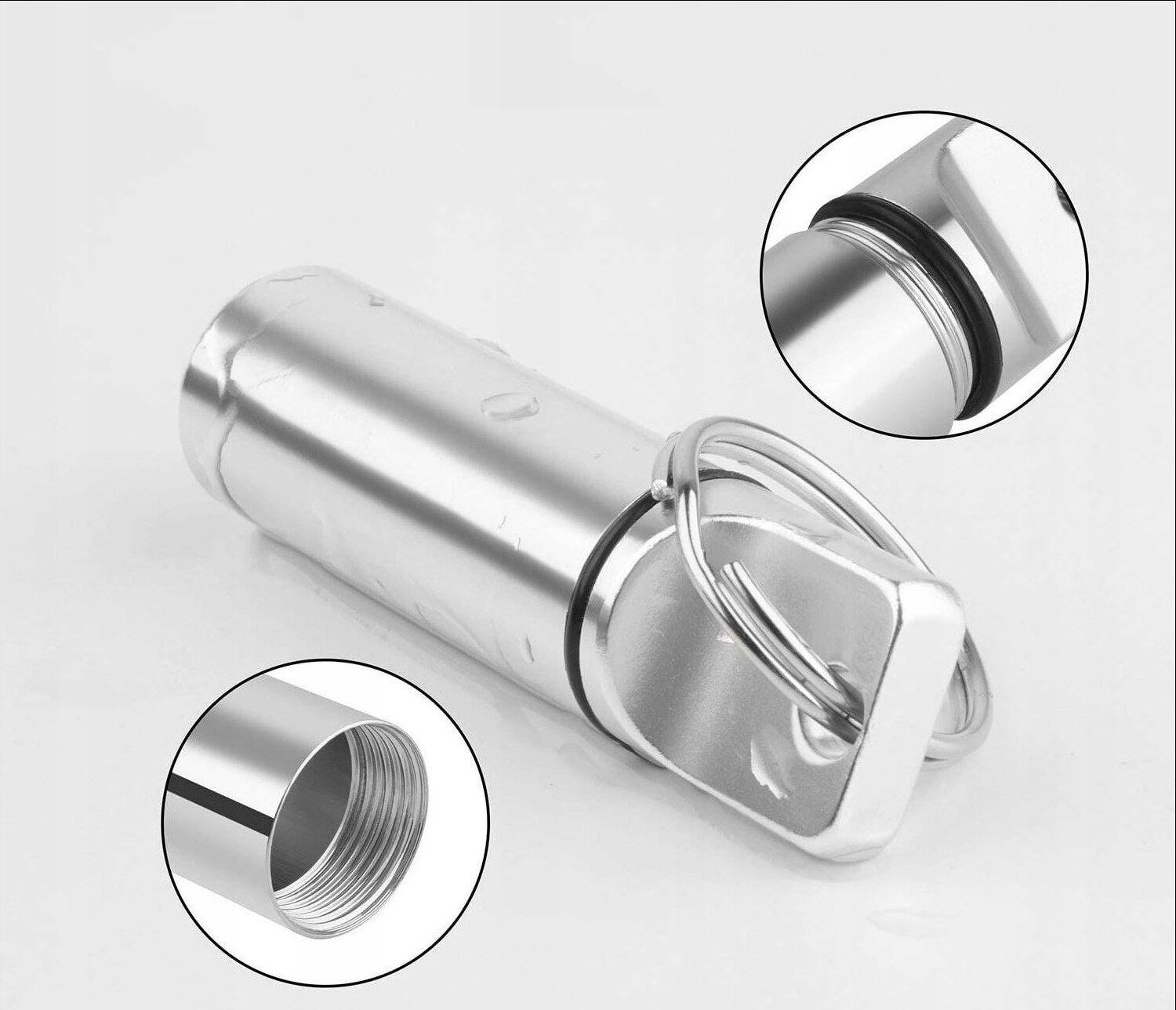 Waterdichte Pilhouder, Metalen Medicijn Capsule Container, 5ml