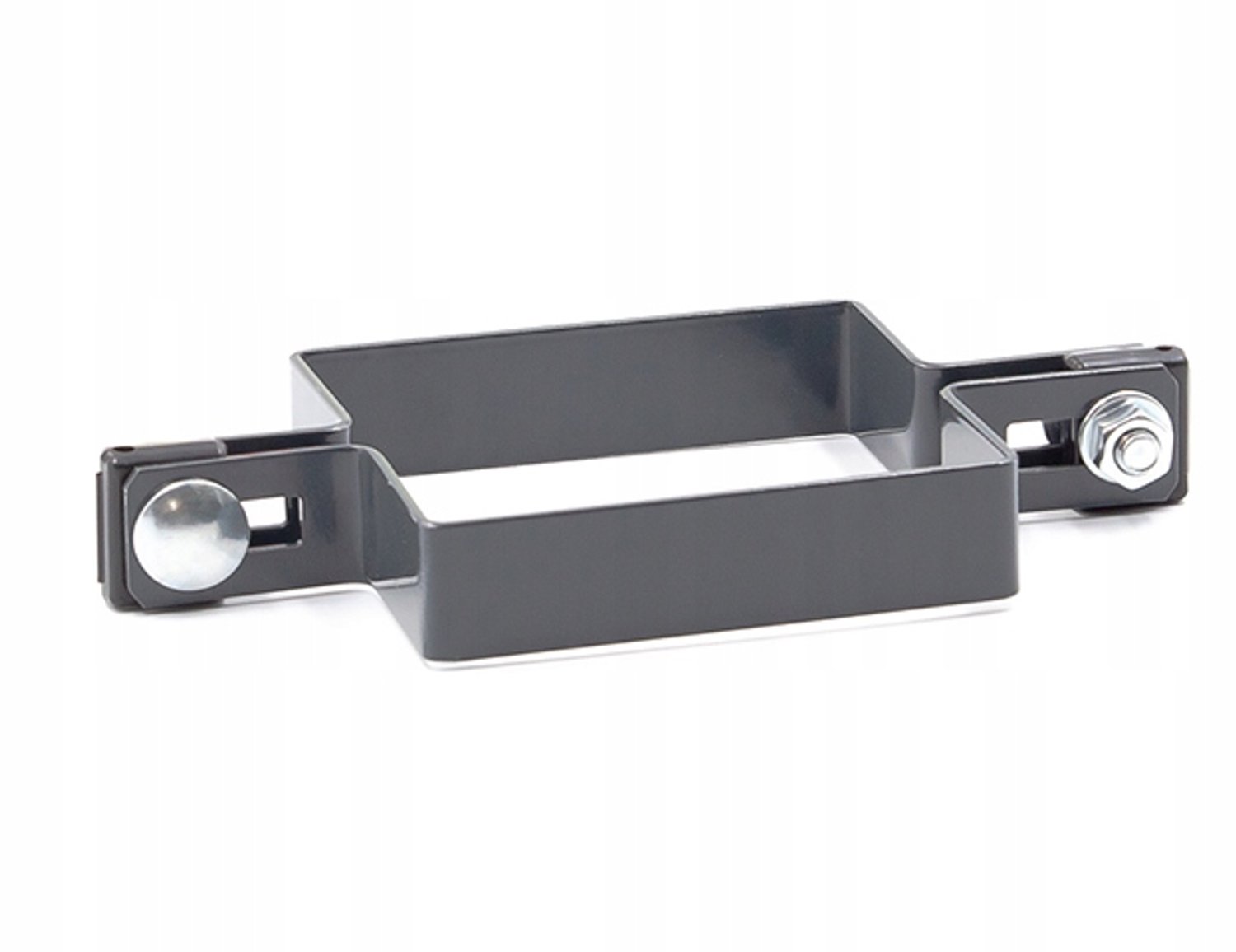 Grijze Hoekbeugel 100x100mm voor Tuinschermen - RAL 7016