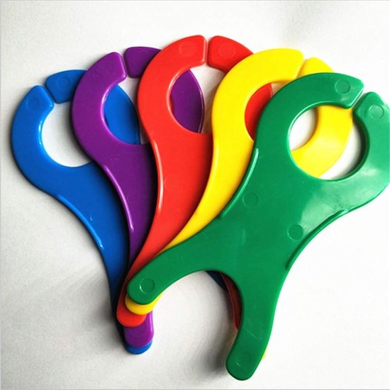 20 stuks grote garenklossen - plastic draadwikkelplanken voor breien en naaien - wollen garenspoelen, gehaakte weefwikkelaars, naaimachine draadhouders, brei-accessoires (veelkleurig) — afbeelding 2