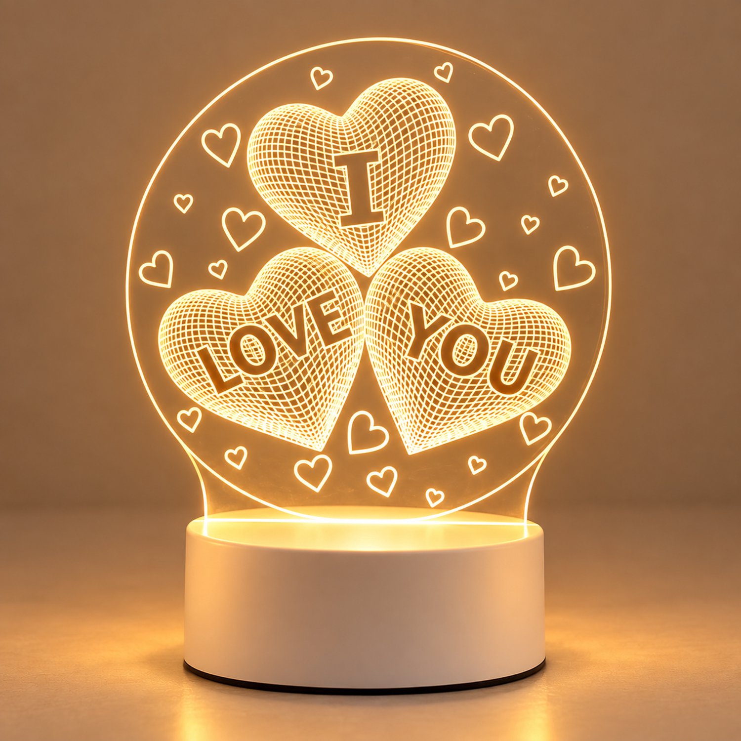 Nina’s Giftshop® Valentijn Cadeau – I Love You Nachtlamp met Teddybeer – Cadeau voor Haar of Hem – Valentijnsdag – Liefdescadeau – Giftpack