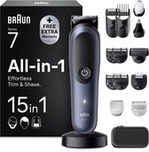 Braun All-in-One Series 7 AIO7580 Style Kit – Baardtrimmer - Tondeuse - Gezichtstrimmer en Lichaamstrimmer in 1