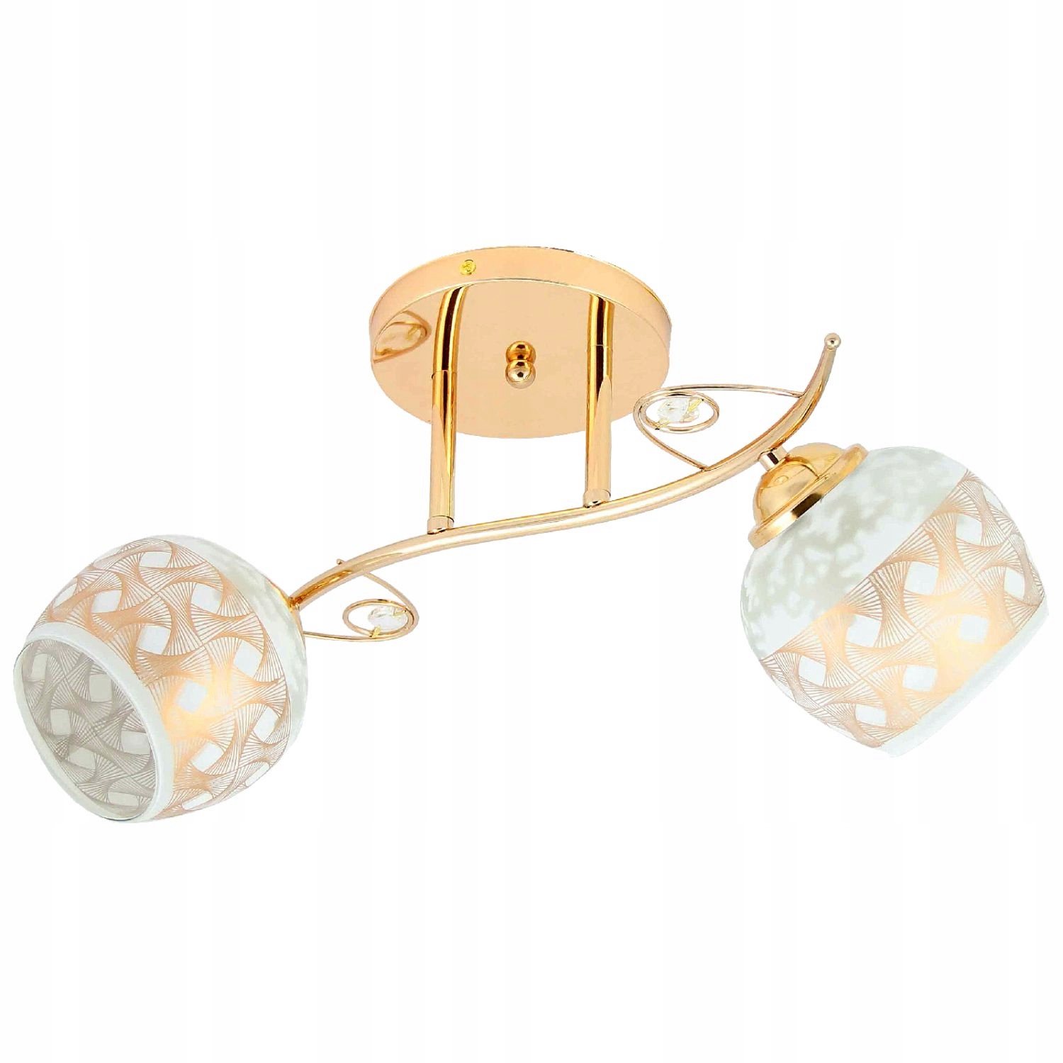 Gouden LED Plafondlamp RIVA 2 - Stijlvolle Hanglamp