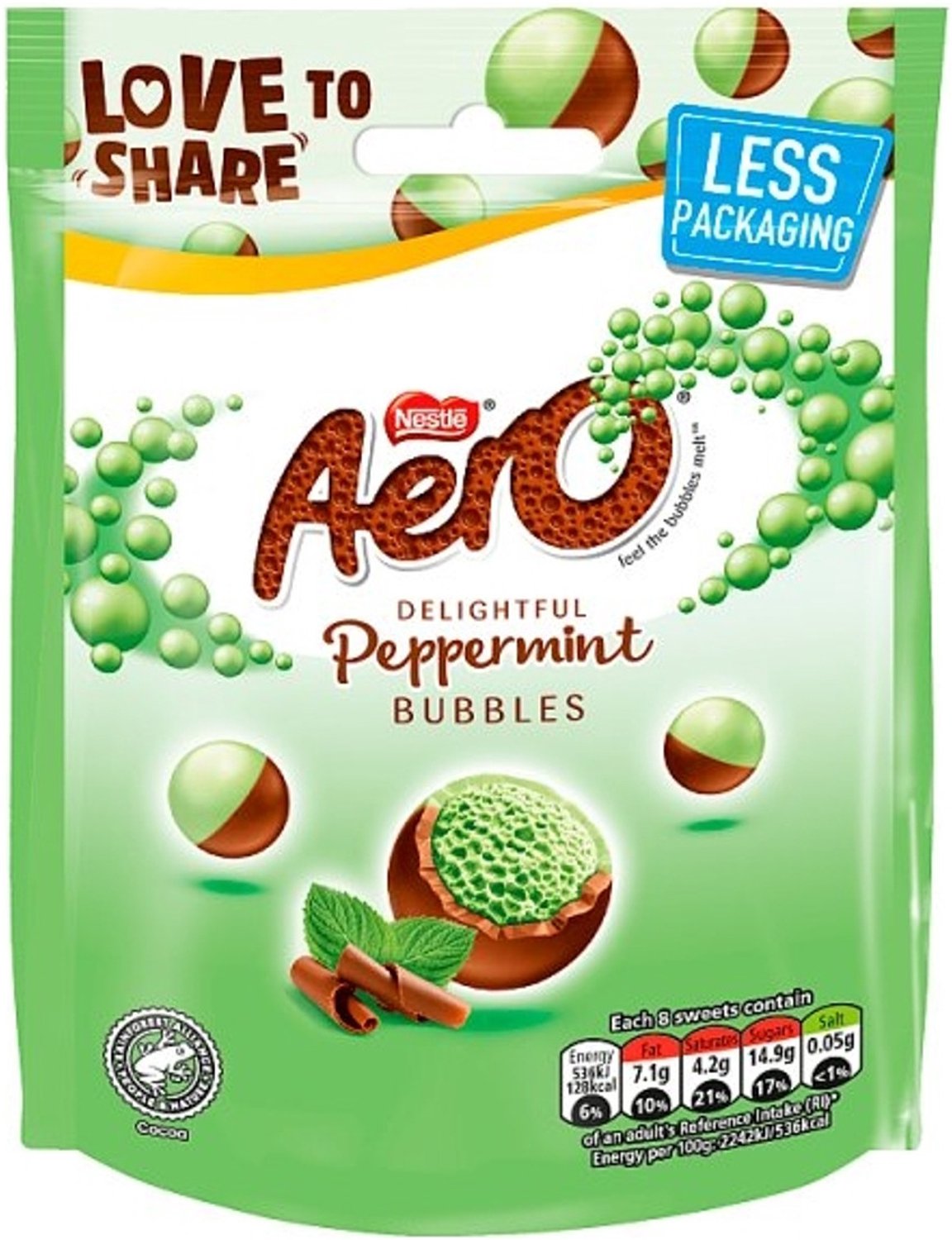 Aero Bubbles Peppermint (8 x 92g)
