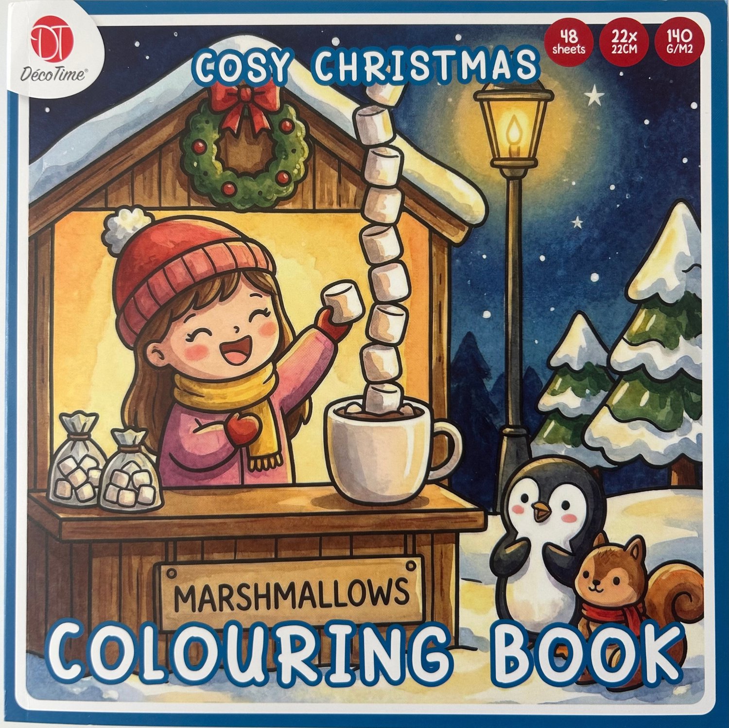 Decotime Cozy Christmas - Cozy Coloring Book - Kleurboek Voor Volwassenen - 48 pagina's - Cozy Kleurboek - Cozy Paris - Cozy Coloring - Cozy Europe - Cozy Christmas Coloring - Little Corner - Cozy Friends - Herfst - Cozy Japan - Cozy Coloring Boek