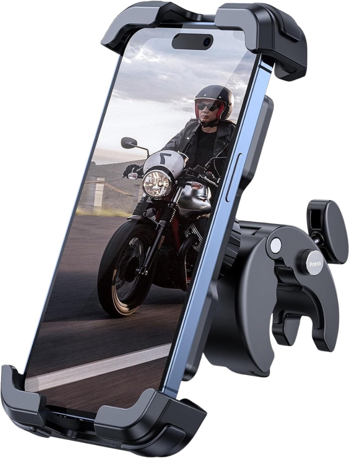 Verte - Fietstelefoonhouder - Met Snel Los Te Maken Stuurklem - Voor Telefoons Van 4,7-6,8 Inch
