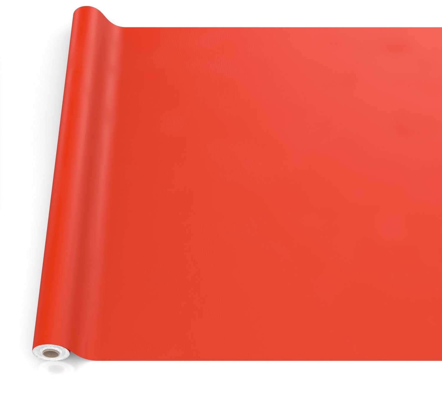 ANRO Tafelzeil op rol Rood 140cm x 20m – Afwasbaar Tafelkleed Rechte rand Op maat te knippen