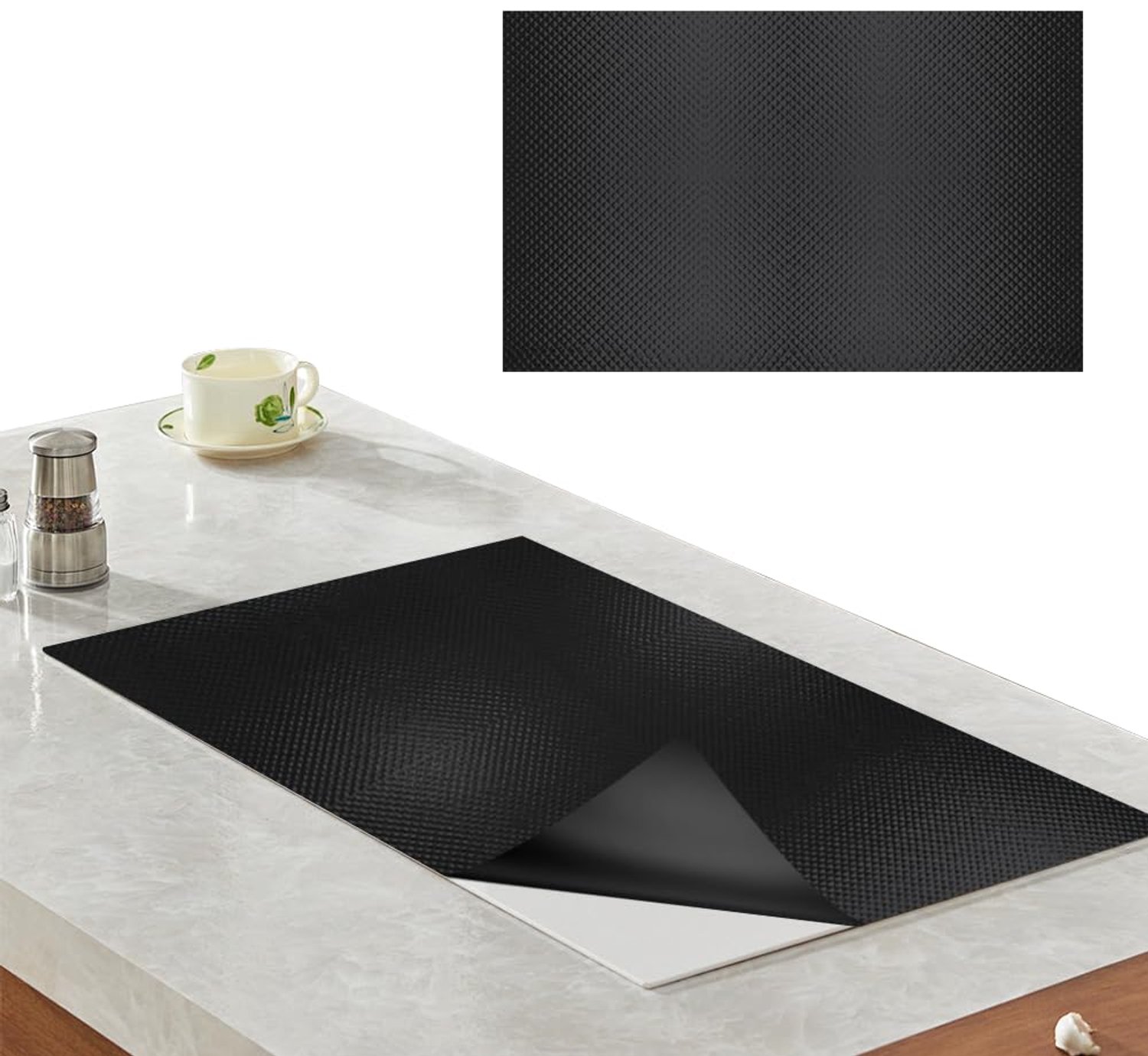 SnelShoppen - Grote Siliconen Inductie-Beschermingsmat, Hittebestendige Kookplaat Pad, Warmte-Isolerende Mat voor Inductiekookplaat, Keuken Accessoire