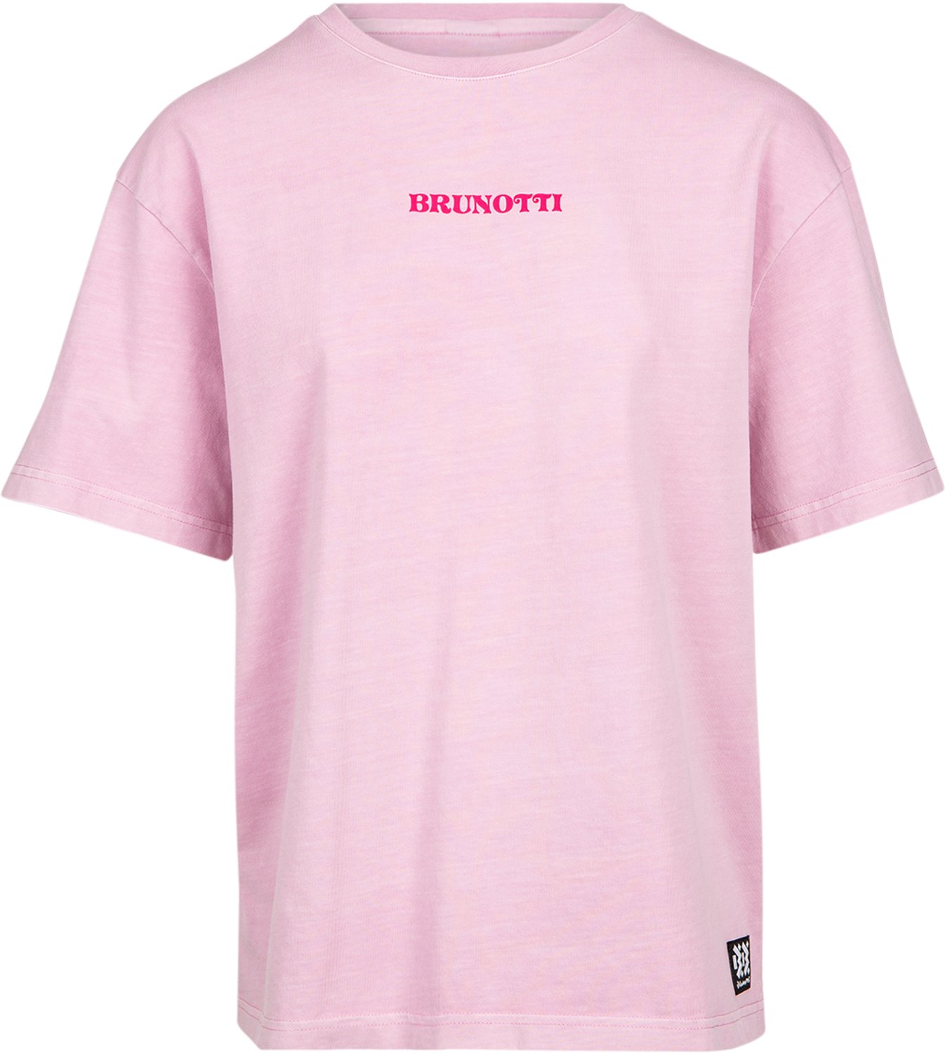 Brunotti Byas Dames T-Shirt Fuchsia 100% Katoen Relaxed Fit L Roze