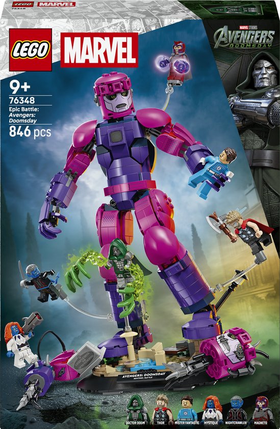LEGO 76348 Marvel Avengers: Doomsday, het legendarische gevecht