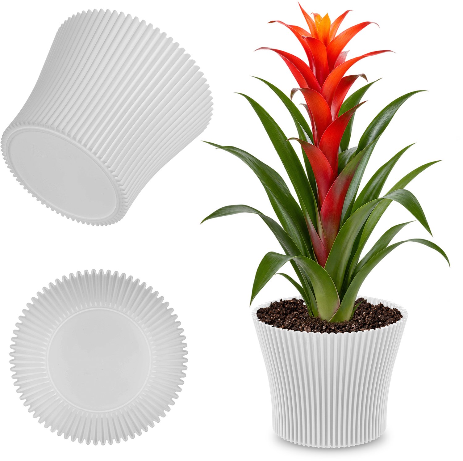 Estrela bloempot 19cm wit