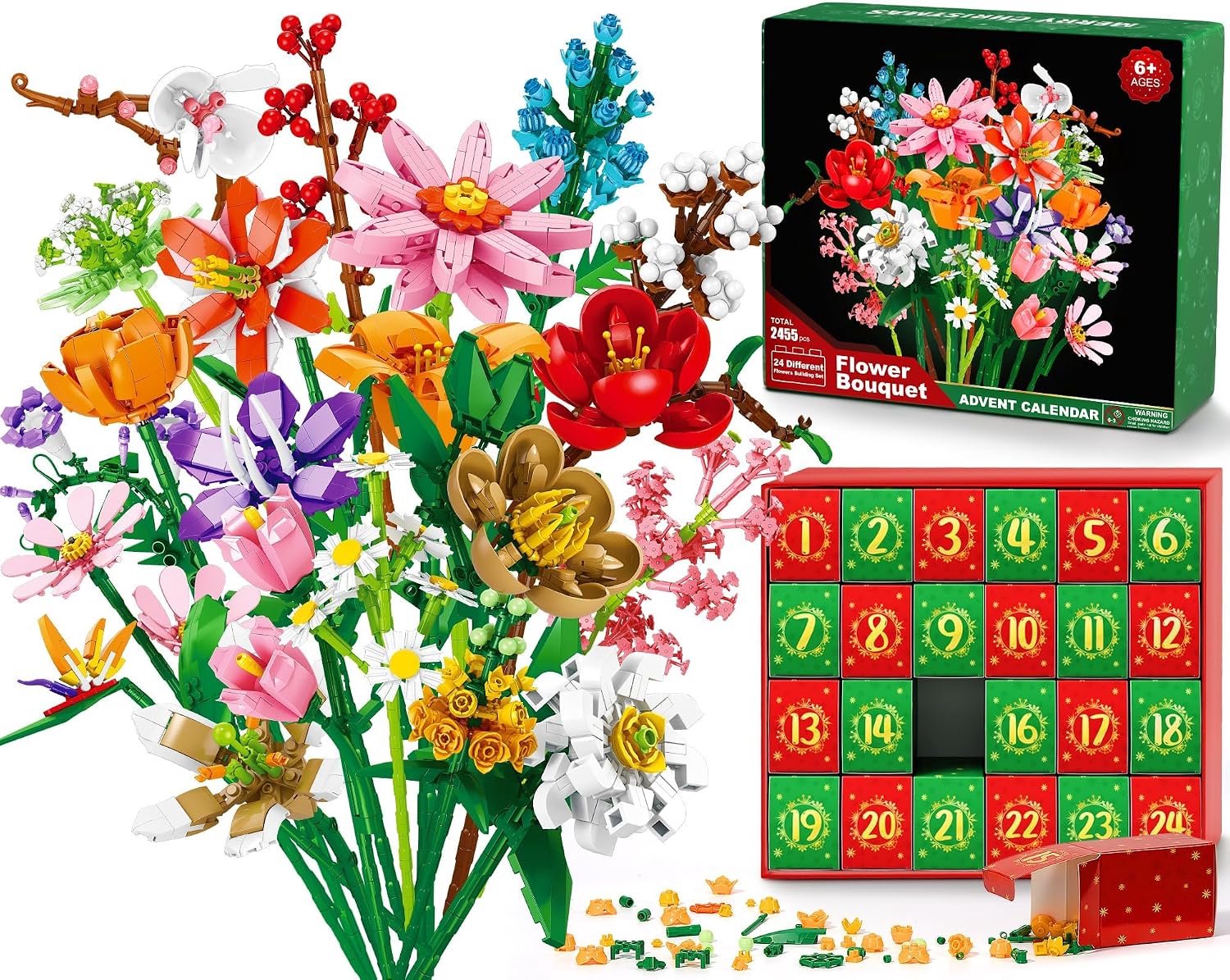 adventkalender 2026 -adventskalender- 24 Verrassingsdoosjes - 24 Dagen Kerst Countdown Kalender-Kerst Adventskalender Bouwstenen 2026 -Kerst Cadeau voor Kinderen en Volwassenen - Cadeautjes - Kerst