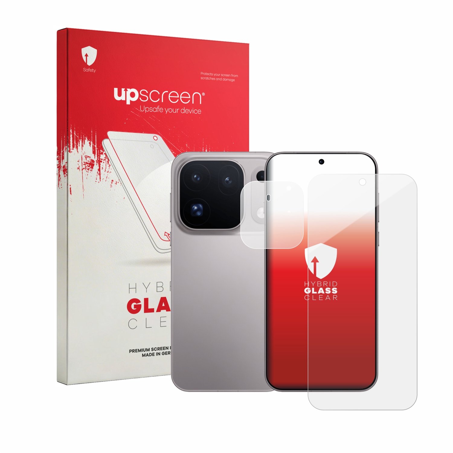 upscreen - Screenprotector voor Oppo Find X10 Pro Max (Voor+Camera) - Folie Beschermfolie Beschermglas transparant