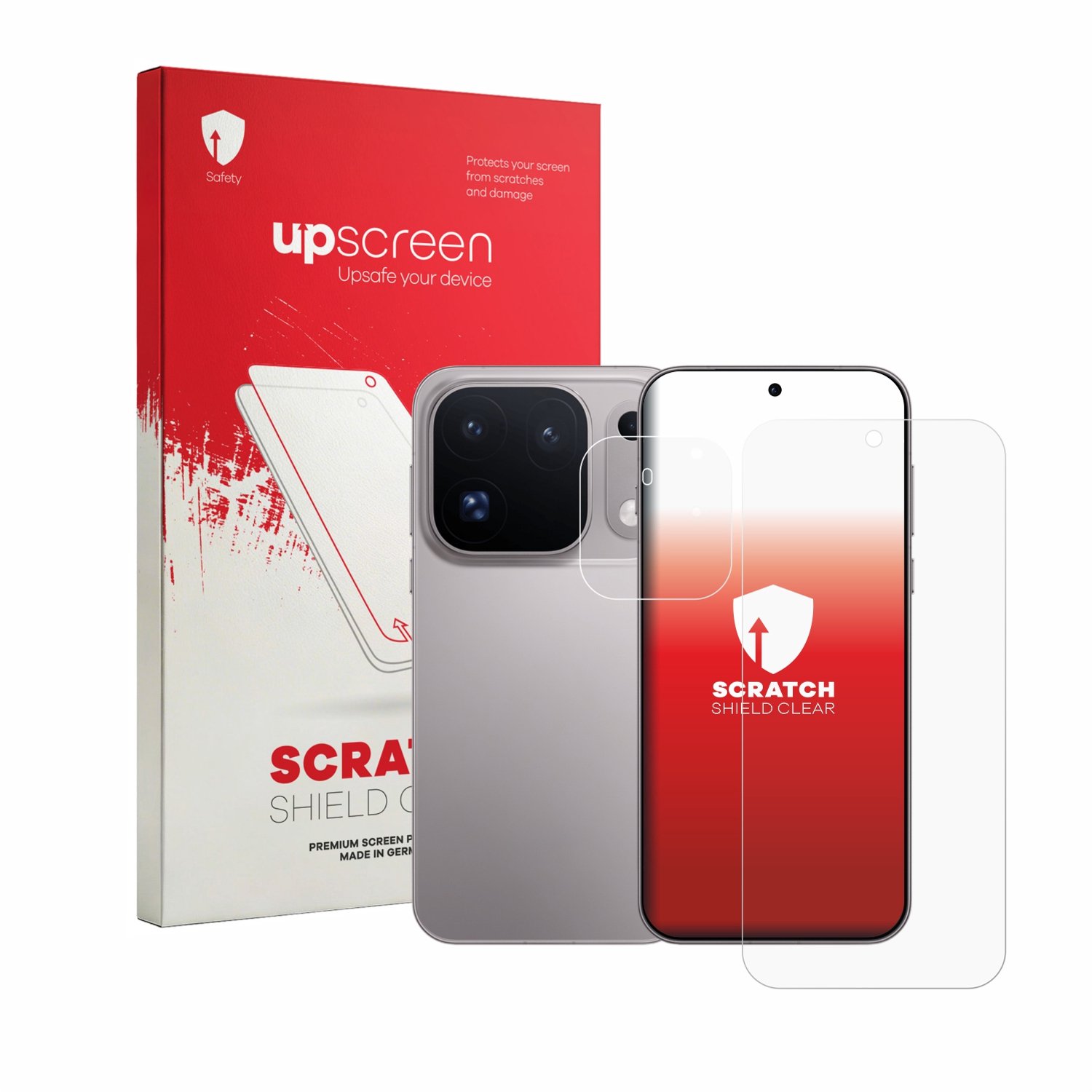 upscreen - Screenprotector voor Oppo Find X10 Pro Max (Voor+Camera) - Folie Beschermfolie transparant