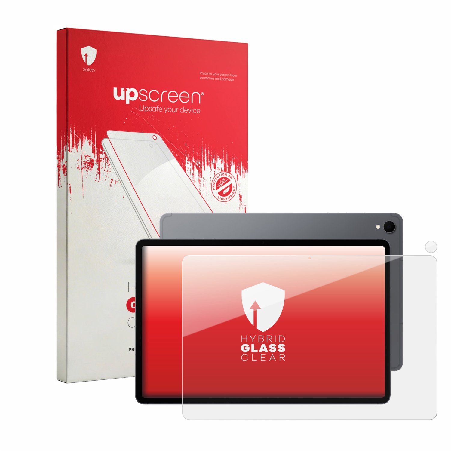 upscreen - Screenprotector voor Samsung Galaxy Tab S12 Plus (Voor+Camera) - Folie Beschermfolie Beschermglas transparant