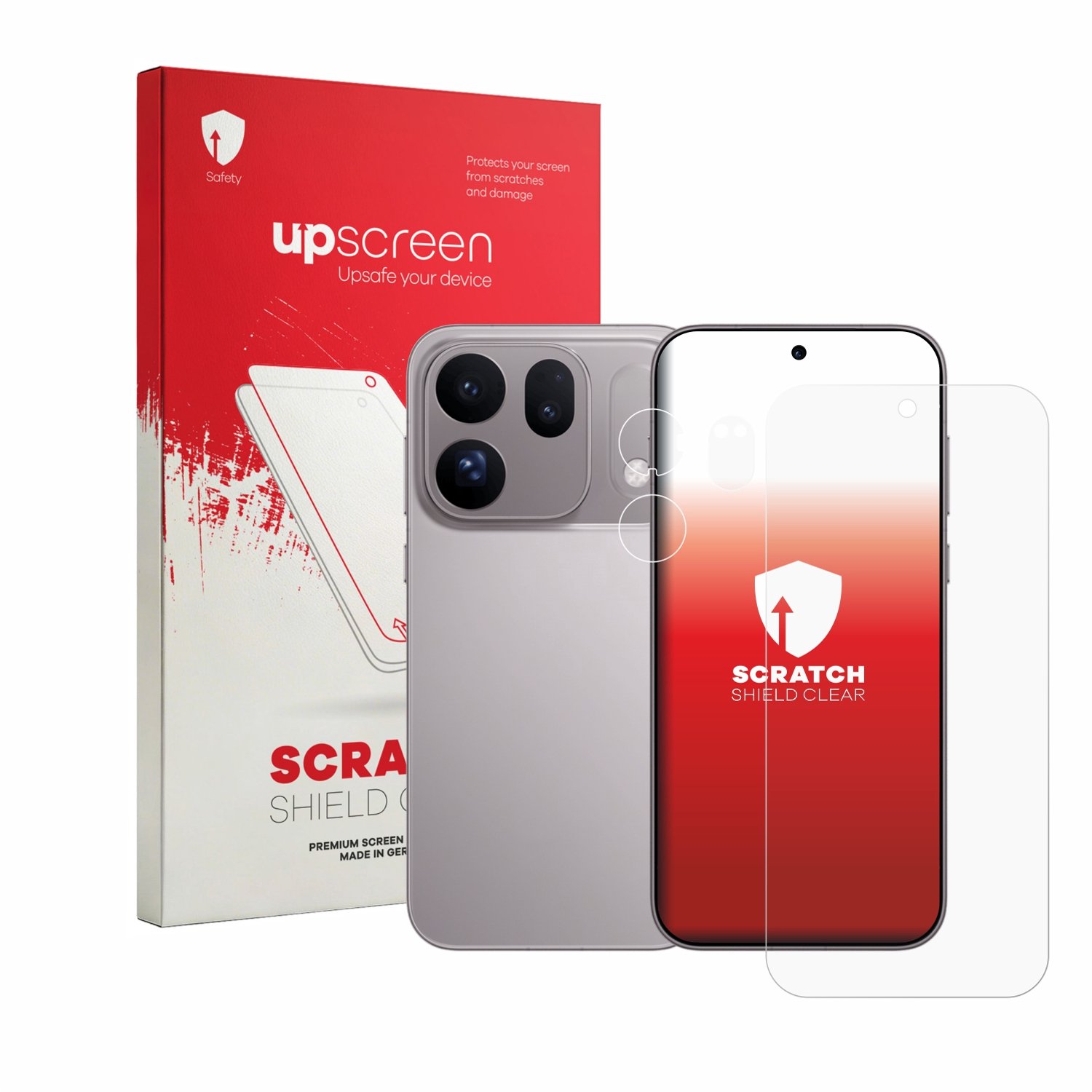 upscreen - Screenprotector voor Oppo Find X10 (Voor+Camera) - Folie Beschermfolie transparant