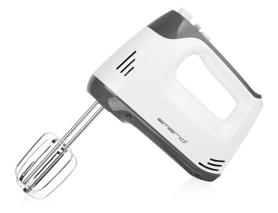 HM-130365 Elektrische handmixer, handmixer, handmixer met 400 watt, 5 snelheden en turboknop, extra lange garde, kneedhaak van roestvrij staal, geschikt voor vaatwasser, BPA-vrij — afbeelding 4