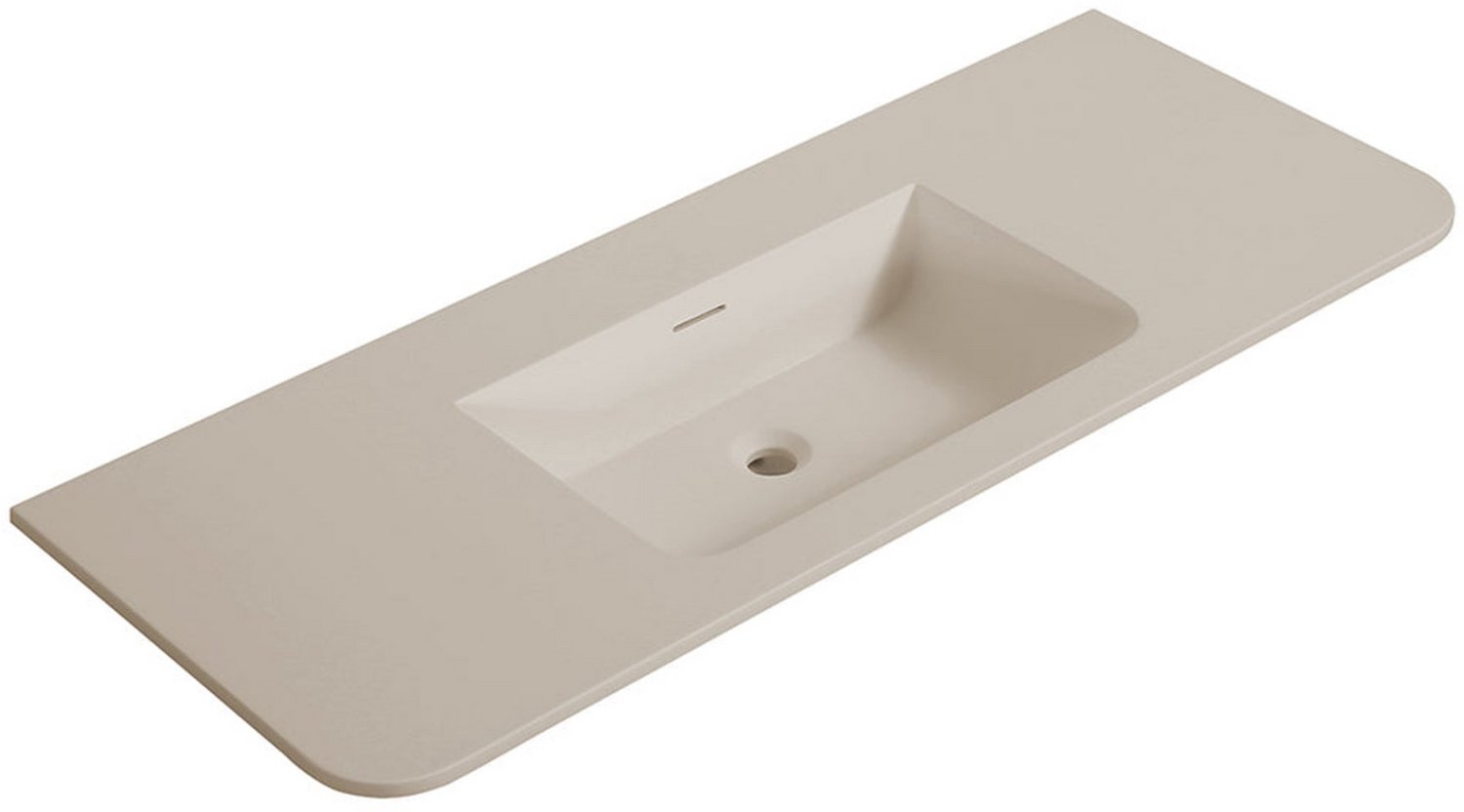 Wiesbaden Laro Wastafel zonder Kraangat 120 x 48 x 1,5 cm - Beige