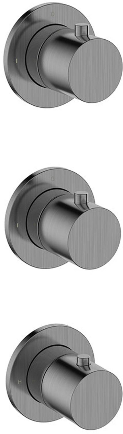 Wiesbaden Caral Afbouwdeel Thermostatische Douchekraan - Gunmetal