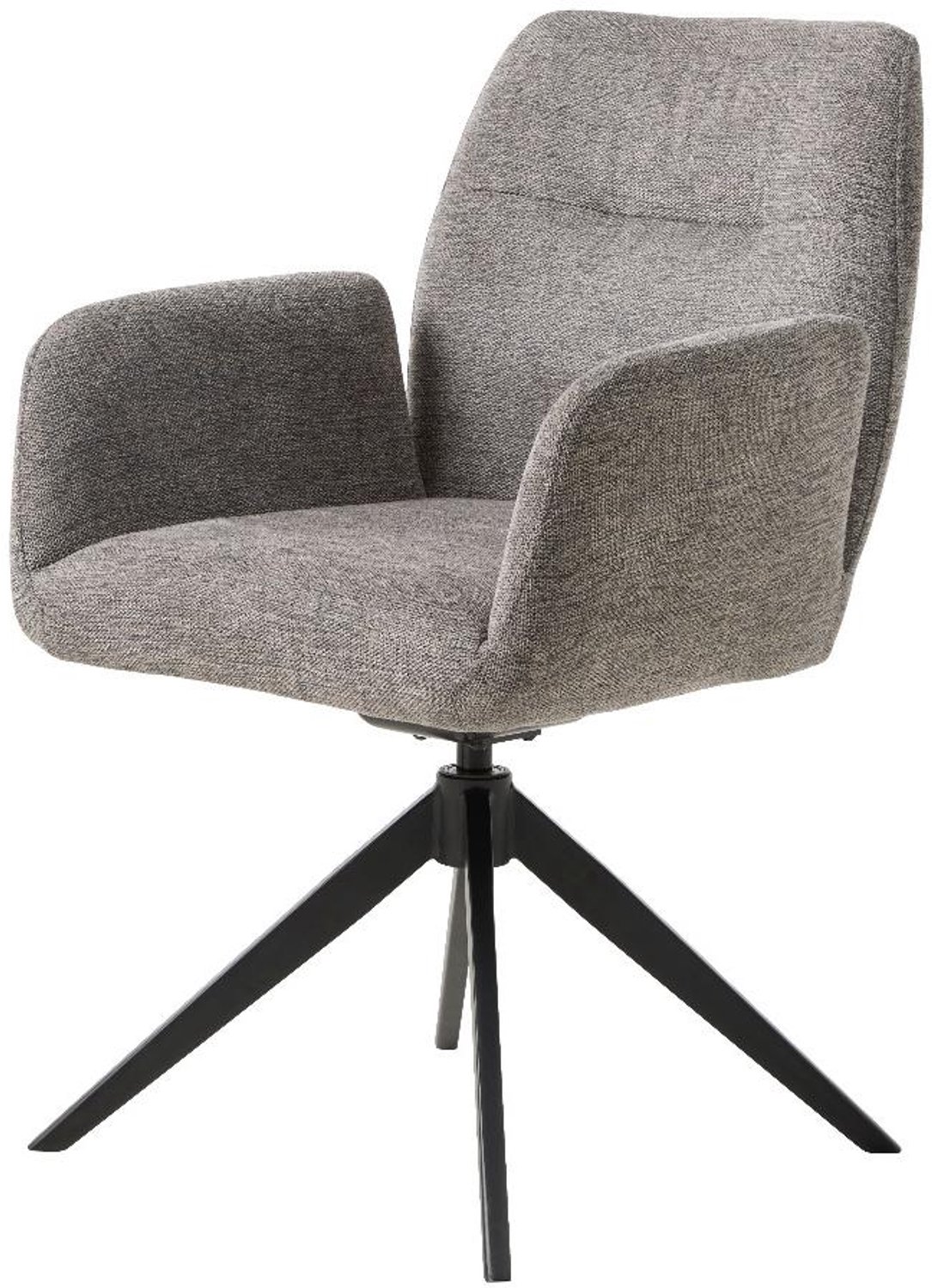 Nordic Home Roxanne draaibare eetkamerstoel - grijs