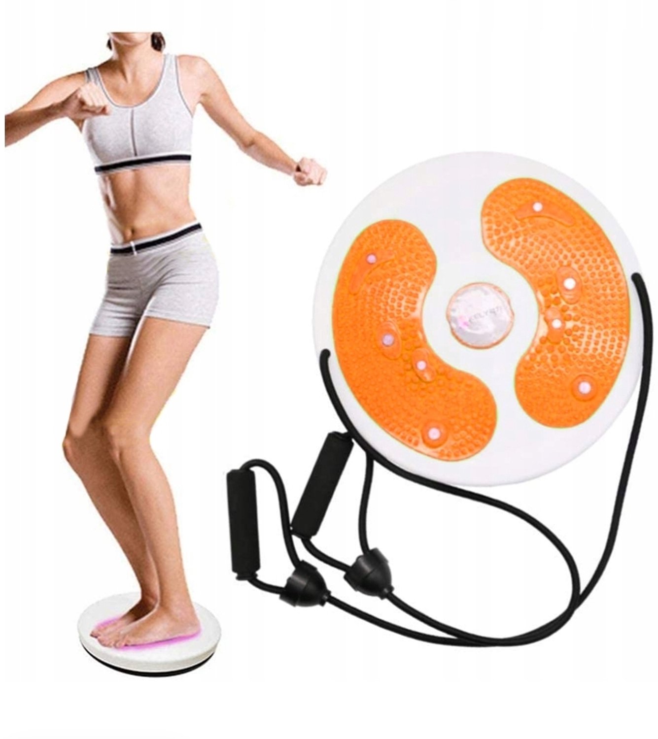 Ilso Fitness Cardio Twister - Waist Ab Trainer - Buikspiertrainer - Balanstrainer - Workout - Balance Board - Hometrainer - Oranje