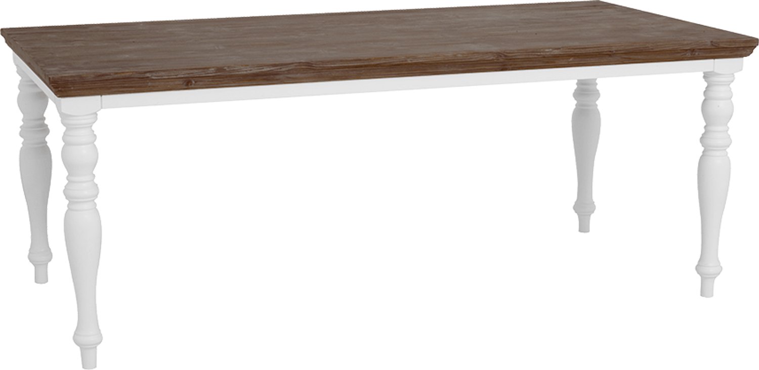 Tower Living Fleur eettafel - 200 cm sierpoot - wit
