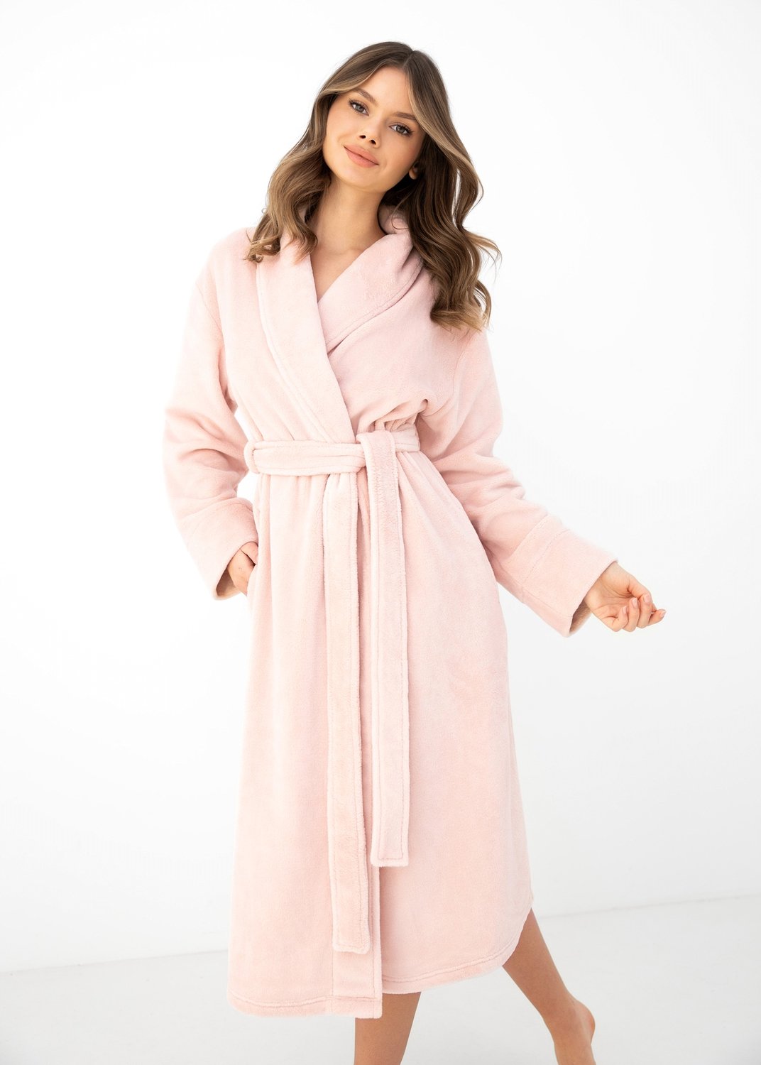 S& Sensis Sensis Fleece Badjas Sabele Dames 44 / Roze