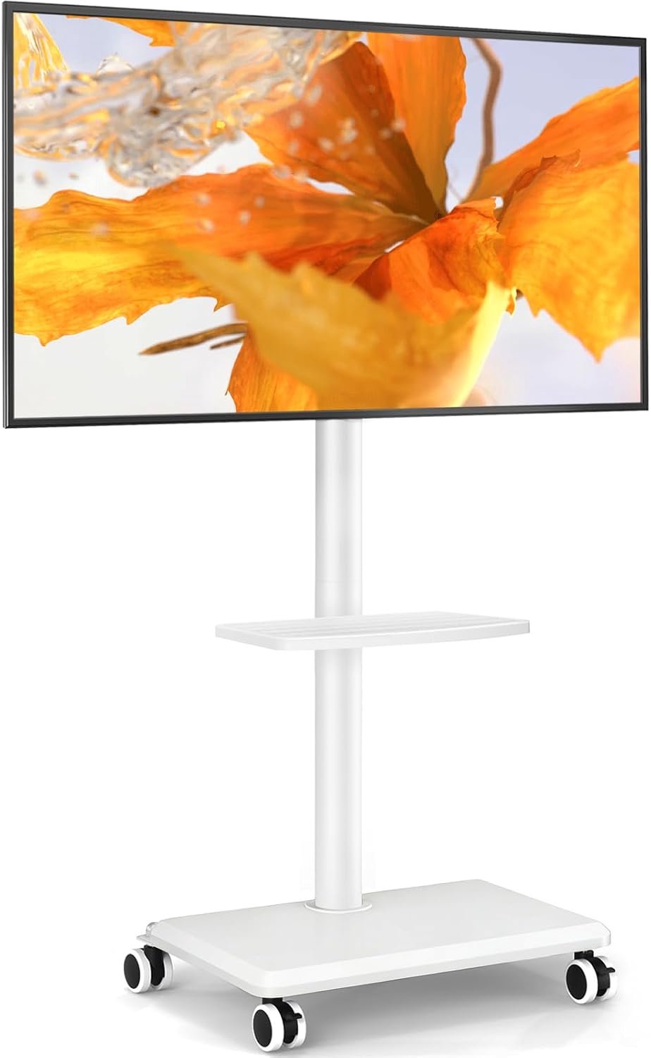 Tv-standaard 27-60 inch - rolbaar - draaibaar en in hoogte verstelbaar - mobiele tv-standaard tot 40 kg - ServiceTopper
