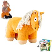 Crafty Ponies Paarden Knuffel - Ponies Knuffels - Pluche Knuffels - Knuffel - Voor kind & baby - Baby Knuffel - Pluche Paarden - Educatief Speelgoed - Speelgoed Kind - Cadeau Meisje - 48cm - Chestnut