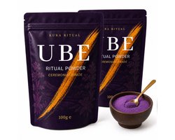 Ritual Kura Ube Poeder - 100% Puur & Zonder Toegevoegde Suiker - Filipijnse Paarse Yam - Voor Ube Latte, Smoothies, Bakken & Desserts - Cafeïnevrij - 200 gr
