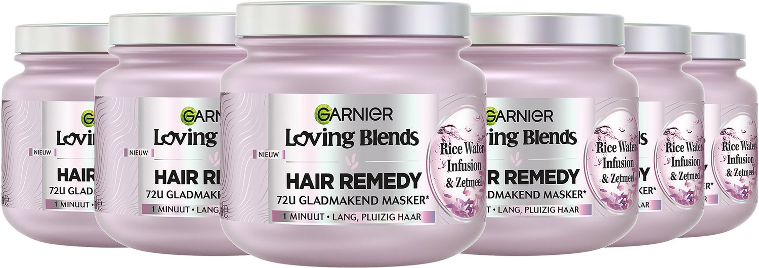 Garnier Loving Blends Rice Water Haarmasker - 6x 340 ml