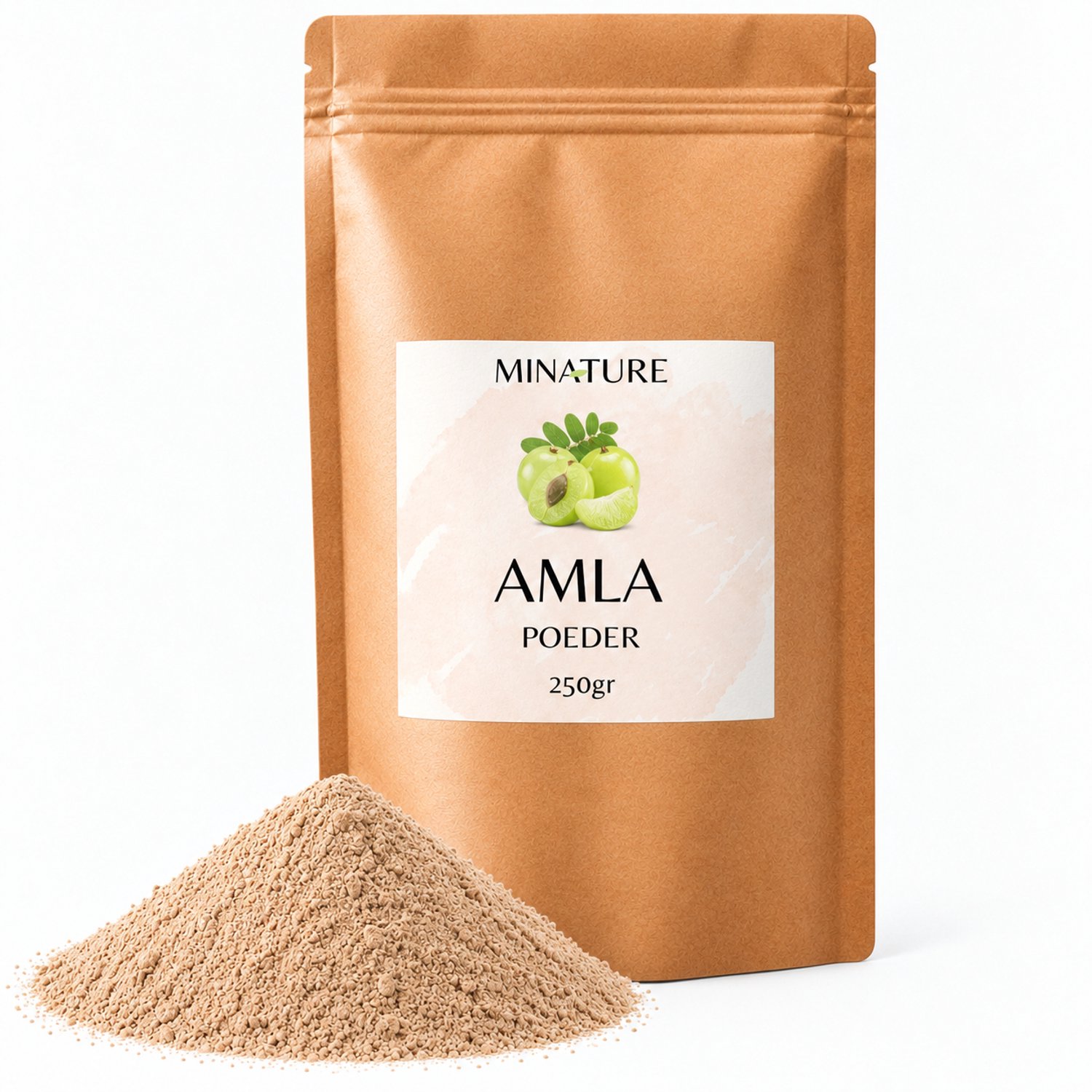 Amla Poeder 250gr - Supplement in Smoothies, Kruidenthee en Gerechten - Geschikt als Natuurlijk Haarmasker en Gezichtmasker - Foodgrade
