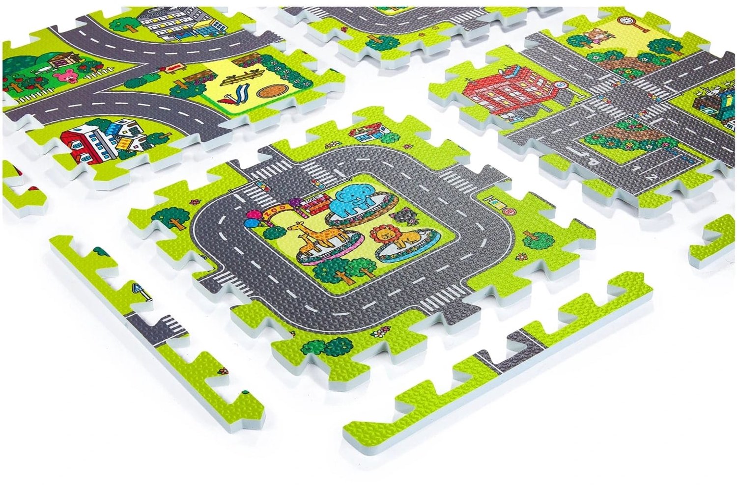 Klarven® Puzzelmat Baby - Playmat - Foam Speelmat - Vloerpuzzel - Kruipmat - Anti-slip en veilig voor peuters - EVA-schuim