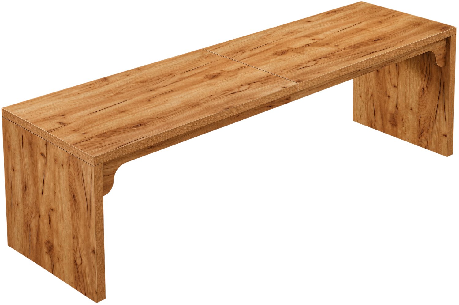 Prime Home Bureau - Computerbureau - Werktafel - Kantoortafel - Dubbel lang - Hout - 180 x 59 x 75cm - Bruin