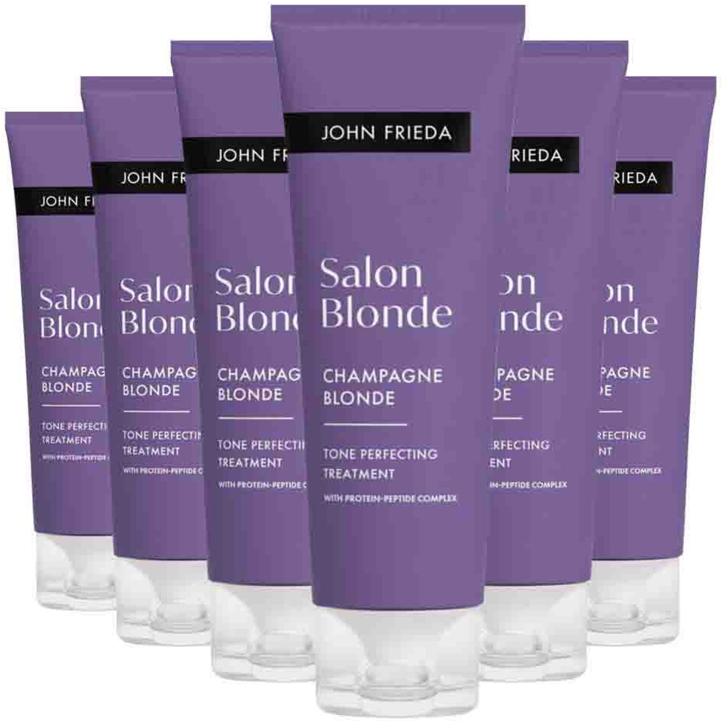 John Frieda - Salon Blonde Tone Perfecting Treatment Champagne - 6 x 120 ml - Voordeelverpakking